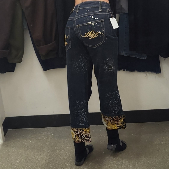 Baby Phat Denim - Y2K Baby Phat Juniors Low-Rise Cuffed Flare Capri Jeans